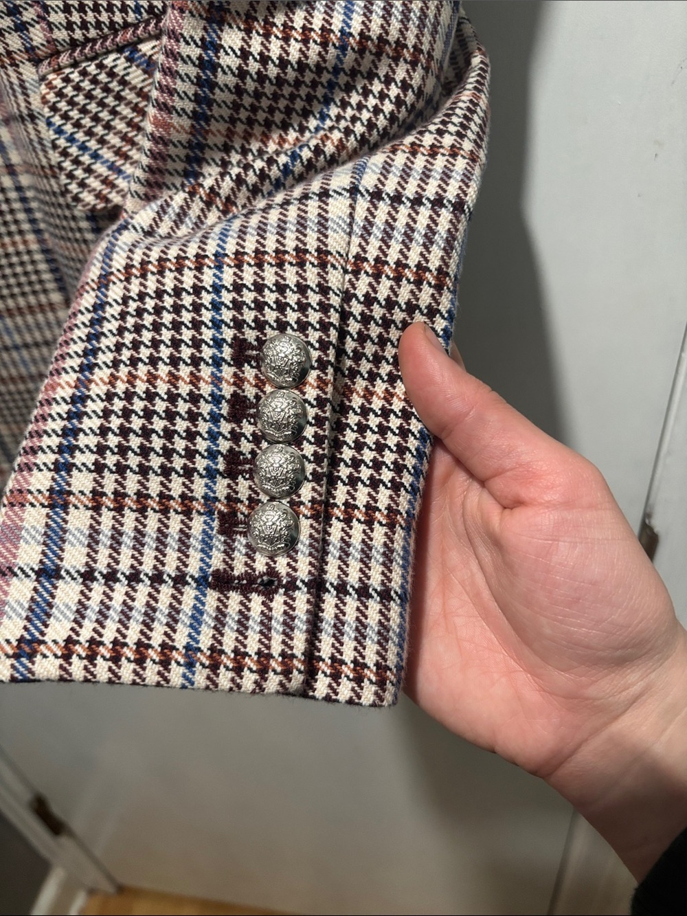 VERONICA BEARD Fuller plaid single breasted Dickey blazer - Picture 5 of 11